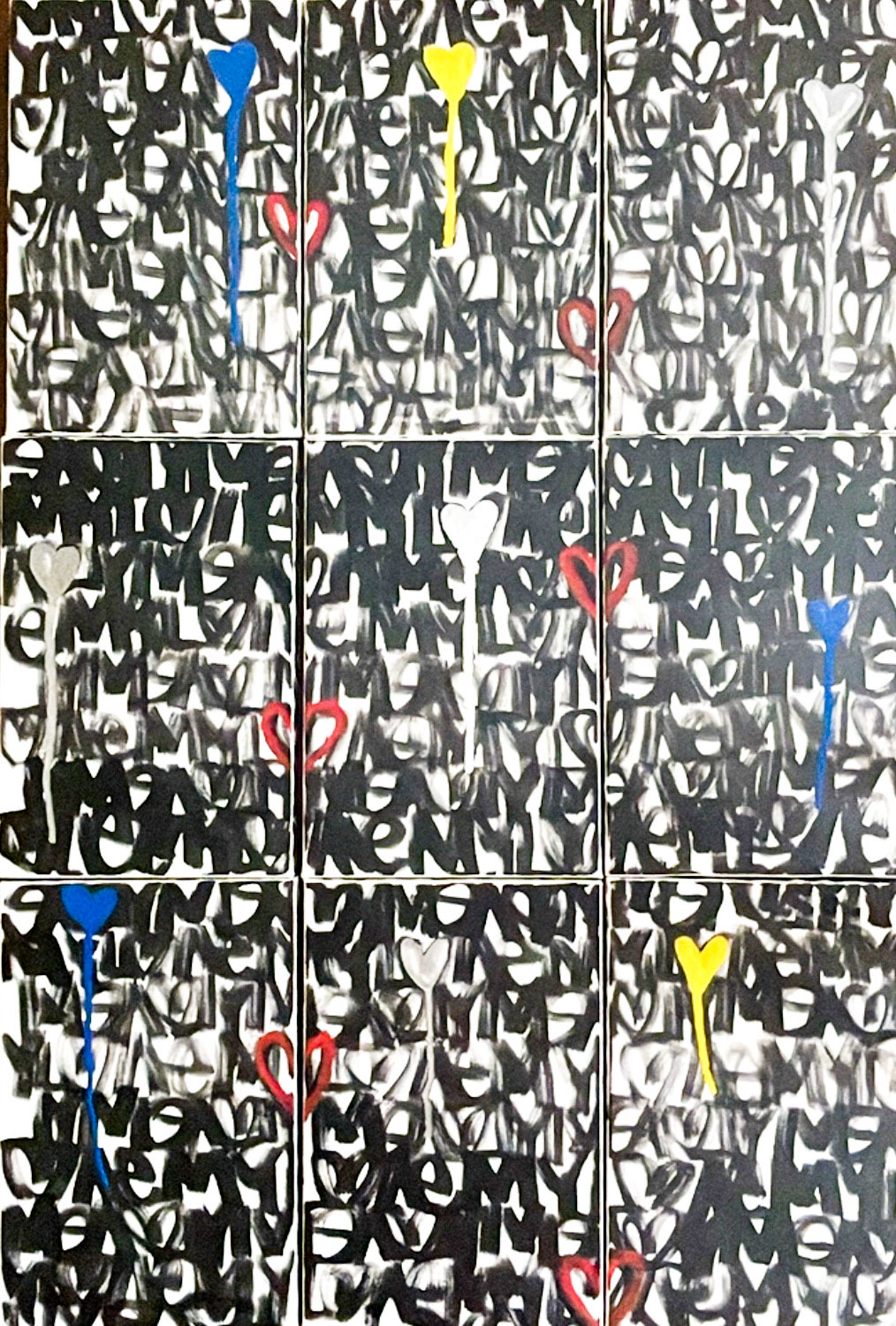 7962BE63 – Serie de 9 telas 20 x 30 cm